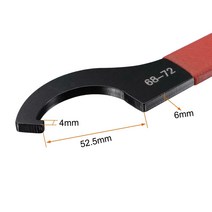 미끄럼 방지 핸들 블랙 산화 후크 렌치 스패너 라운드 너트 C 타입 38-42mm 45-48HRC, [01] C 38 42mm