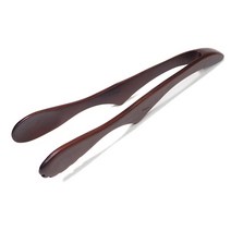 옻칠 샐러드 집게(260mm)-카페 뷔페 업소용 가정용 서빙 나눔 나무집게