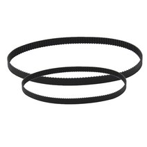 2 Pcs 3D 프린터 벨트 폐쇄 루프 고무 2GT-6 타이밍 벨트 블랙 280mm 400mm, 설명