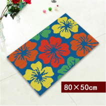 러그 대형 DIY 래치훅 스킬 자수 키트 스퀼 레치 매트 곰돌이 꽃 늑대 발매트, 단일사이즈, 장미꽃 한송이, 1개