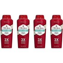 Old Spice 남성용 바디 워시 순수한 스포츠 532 ml 4 팩