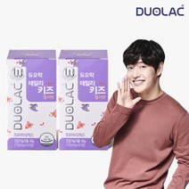 듀오락 데일리키즈 딸기맛 프로바이오틱스 2통(60일분)