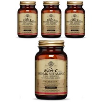 솔가 에스터-C 플러스 1000mg 비타민 C 타블렛 글루텐 프리 비건, 60개입, 4개