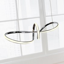LED 루프 펜던트 40W 식탁등 주방등 리본 뫼비우스 인테리어 홈 조명, LED 실버라인 펜던트 40W