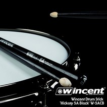Wincent 5A Hickory Black 드럼스틱 (W-5ACB)