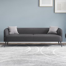40평대쇼파 상업용 3인용 30평, 싱글 80CM + 원 스로우 베개 받기, 다크 그레이 텍션8088-16(라텍스)