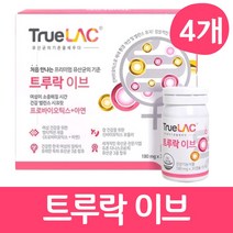 트루락 이브 프로바이오틱스 아연 여성 유산균 신바이오틱스 캡슐, 4개, 30캡슐