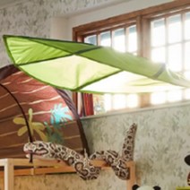 나뭇잎 침대 캐노피 아기 초등학생 블라인드 가림막