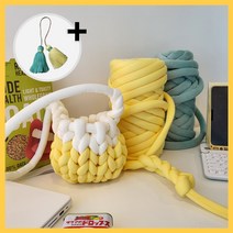 자이언트얀 1.1kg 기본 자이언트얀실 핸드니트 핑거니팅 루피 망고실 빅얀 손뜨개질 가방 방석 만들기, 기본 자이언트얀, 09.기본_블랙