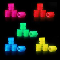 피트인 타이어밸브캡 야광 캡 전차종 공용 오토바이 마개, 야광밸브캡(레드1p)