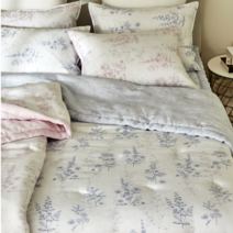 풍기인견 100% 쿨 여름 고급 프린트 차렵이불/ 세트 싱글/ 퀸사이즈 여름이불