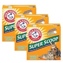 암앤해머 슈퍼스쿱 클럼핑 센티드 후레쉬향 6.35kg 3개입 벤토나이트모래