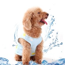 강아지 쿨 조끼 반려견 애견 중형견 대형견 쿨링 나시, 3-애견쿨조끼-블루XL