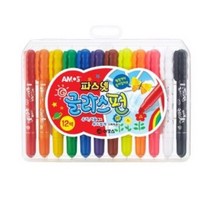 문구랑만들기랑 유리크레용 창문크레용 파스넷 글라스펀 12색 (동영상참조)