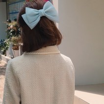 [블링살롱made/국내제작] 셀프웨딩 핸드메이드 오간자 여리 파스텔 클래식 리본핀 5컬러