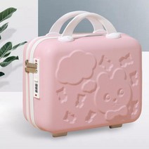미니캐리어 중형 대형 기내용 캐리어 여자를위한 하드 쉘 화장품 케이스 14inch 메이크업 휴대용 케이스 가방