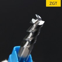 목공용 레이저 포인트 ZGT 알루미늄 구리 우드 커터 엔드밀 HRC50 3 플루트 Cnc, 14x14Dx100L