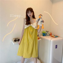 여름 새 면화 잠옷 여성 한국어 버전 신선하고 달콤한 여자 멜빵 활 반바지 여성 홈 서비스 슈트