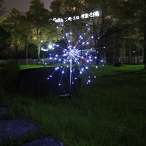 태양광 90-150 LED 불꽃장식등 폭죽등 걸이등 정원등 실외등 잔디등 2pcs, 120LED, 백색등