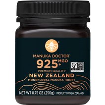 Manuka Doctor 마누카 닥터 뉴질랜드 마누카꿀 MGO 80+ 250g, mgo925, 8.75온스(1팩)
