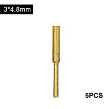 엔진톱 전기톱 체인톱날연마기 5PS 다이아몬드 코팅 원통형 버 4-55mm 동력 톱 숫돌 돌 파일 날카롭게하는, 01 금_01 3 X 5.5mm