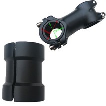 자전거핸들높이 조절 1 검은 자전거 자전거 핸들 바 심 스페이서 스템 감속기 25.4 31.8 바 보어 어댑터, 없음