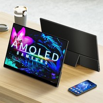 4K OLED 15.6인치 13.3인치 휴대용 터치 스크린 모니터, 13.3인치-터치스크린