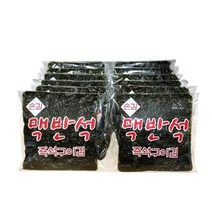 맥반석즉석구이김25봉 (무료 배송 6 등분 자른 김 발송) 입 소문으로 유명한 5일 장터 김 옛날 어머니 손맛, 25봉, 35 g