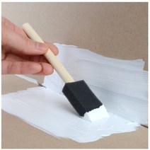 스폰지 붓 (2.5cm 5cm 7.5cm) 스펀지붓 페인트붓 가죽공예 본드붓 폼브러쉬 작업용 수업용 놀이미술 도색 다용도붓, 4115) 스폰지붓 5cm 1P