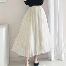 나바바 NS011 블랑 샤스커트 주름스커트 망사치마 스커트