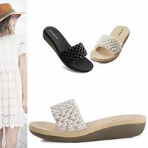 까미에뮤즈 kami et muse 펄 비즈 슬리퍼 KM21s313 1