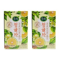샘표 순작 과일의 맛 콜드브루 아이스티 20T 1+1 산딸기 청귤 티백차 에이드활용, 순작 청귤차 20T 2개