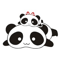 트렁크꾸미기 딸바보판다 자동차스티커 차인테리어 레터링 포인트 차꾸미기, 1개, 블랙