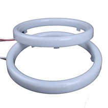 호환 자동차 부품 부속품 자동차 천사 눈 led 헤일로 링 60mm 헤드 라이트 오토바이 12V, 한개옵션1, 08 120mm