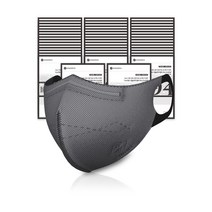 시노펙스 앱솔루트MB 새부리형 보건용 마스크 대형 KF94, 다크그레이, 50매, 1개입