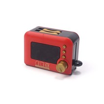 커피머신 1:12 인형 집 미니 모델 ob11 장면 음식 놀이 미니어처 3 색 오븐 장식 베이킹 트레이, 07 red bread maker