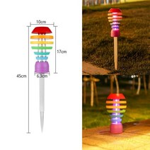 마이너스접지 무지개 볼링 공 LED 빛 전원 램프 야외 정원 경로 잔디 도로 안뜰 지상 방수 진입로, [02] RGB
