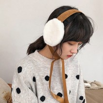 라이트 리본 포인트 페이크퍼 귀도리
