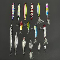 메탈지그 크롬 지그 바이브 레이션 스푼 슬로우 쇼어 지깅 롱 야광 라이트 왕돌초 빅게임, 10g, E.바이브레이션 red gold (ft-116)