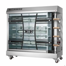 전기 회전구이기계 대형 치킨 바베큐 오리 업소 오븐, 4단 가스구이
