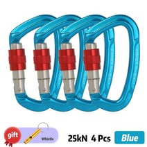 등산용 로프 탄성 타프 밧줄 국기 게양대 로프 야외 전문 암벽 등반 25kn 등산용 로프, 파란색 4
