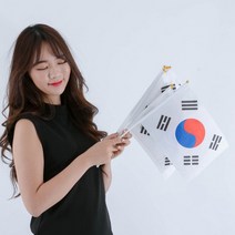 부엉이상점일체형수기태극기(일반)10개입 태극기 국경일 응원용, 상세페이지 참조