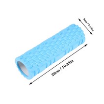 필리테스 폼 롤러 요가 기둥 축 마사지 등 근육 그리드 백 트레이닝 세트 배송, 15.Light Blue 95cm
