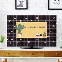 티비 커버 tv 액정 인치 심플 패브릭 벽걸이 먼지차단, M + 45인치