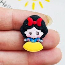 사랑스러운 미니 카와이 만화 공주 시리즈 수지 스크랩북 DIY 주얼리 머리핀 액세서리 장식 공예 10 개, [08] G