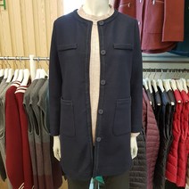 크로커다일레이디 심플한 라운드넥 하프코트 CL0WCT101