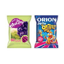 오리온 왕꿈틀이 67g x 10p + 마이구미 66g x 10p 젤리 세트, 26세트