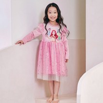 디즈니 시크릿쥬쥬 여아 프링 밍크 9부 원피스 PK