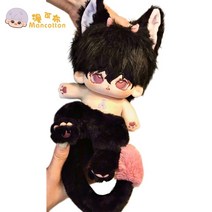 25cm 리나벨 검은고양이 네로 무속성 솜인형 안고자는 몸체 애착인형 여자친구 아이선물, A.누드+골격없기(옷x), 25cmcm