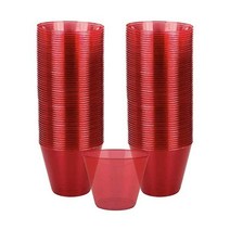 Amscan 골드 BPP 빅 팩 플라스틱 컵 | 9온스 | 72개들이 팩 | 파티 용품 원 사이즈 (1팩), 빨간색